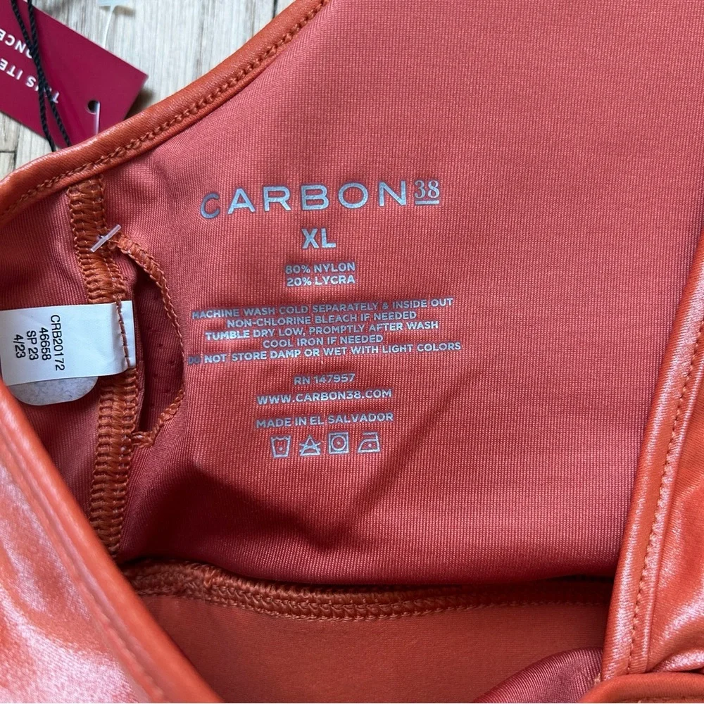 Carbon38 takara shine orange sports bra size‎ xl women’s